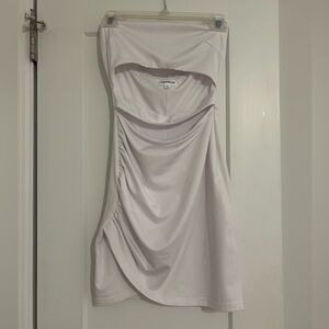 Superdown White Strapless Dress